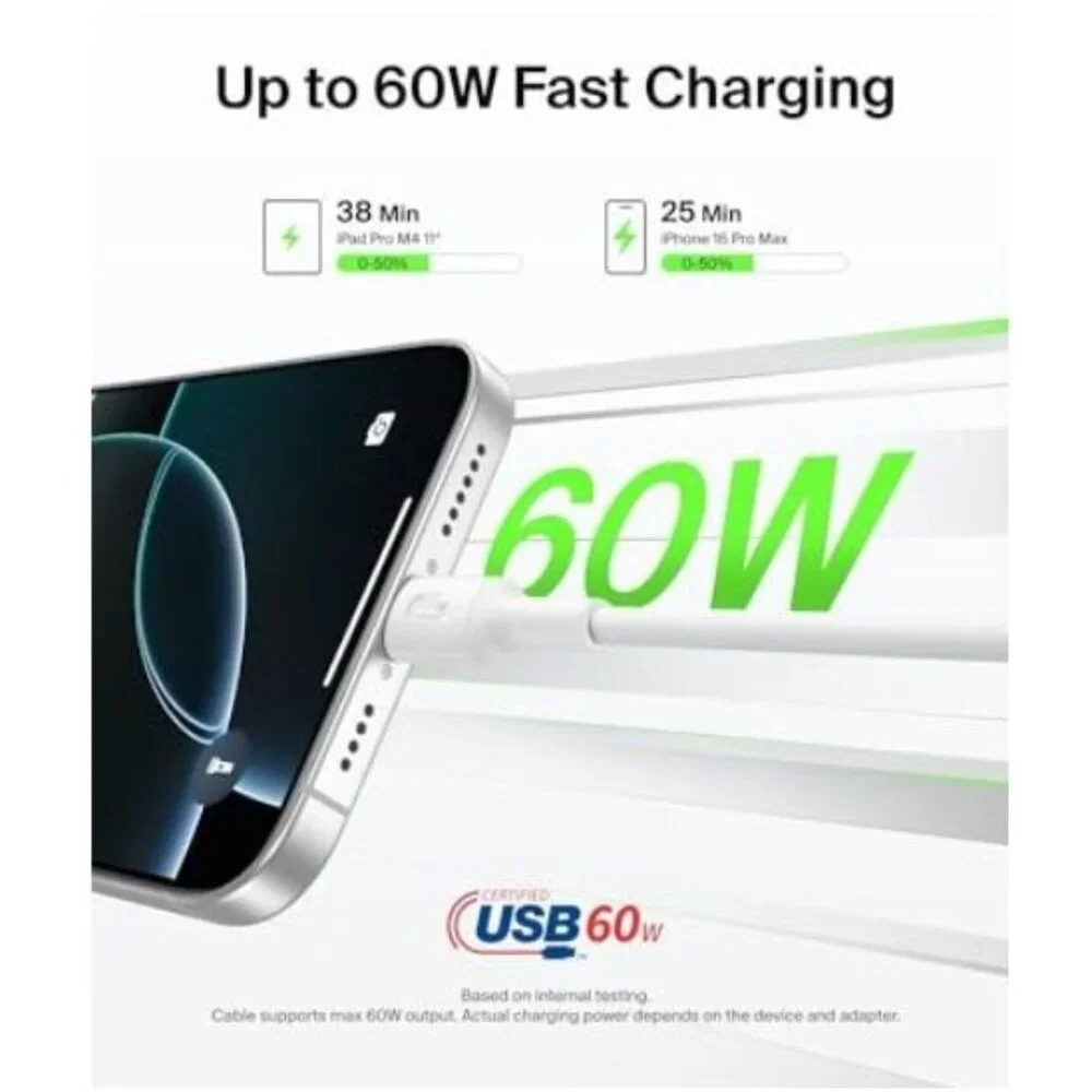 Belkin BoostCharge USB C To USB C Cable 60W Fast Charging 1M